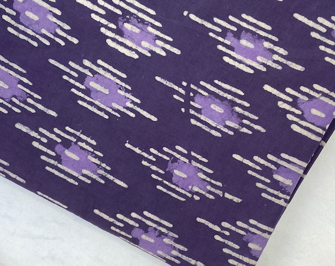 Kashish Hand Block Print Cotton Running Fabric Natural Color Fabric, Indian block print Fabric, ethnic fabric by Yard Fab485