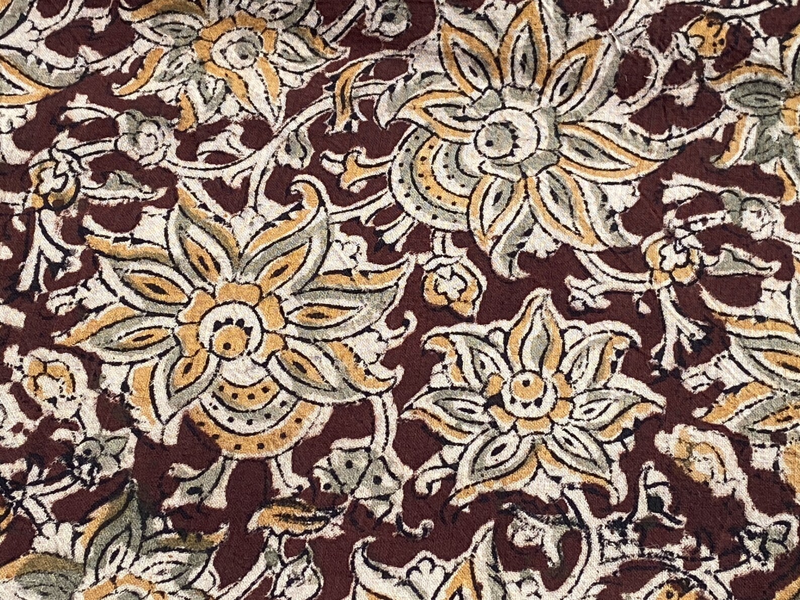 Kalamkari Jaipur Hand Block Print Fabric Vintage Persian Etsy UK