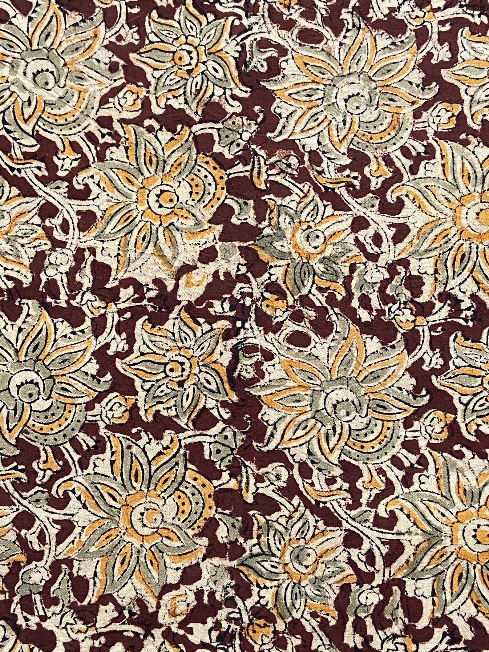 Kalamkari Jaipur Hand Block Print Fabric Vintage Persian Etsy UK