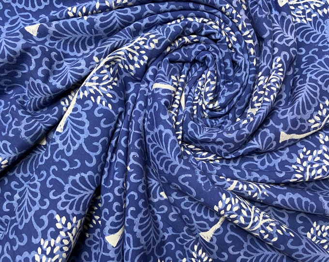 Block Print 100% cotton kalamkari Fabric FAB339
