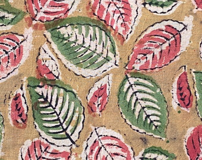 Block Print 100% cotton kalamkari Fabric; FAB109music festival dress
