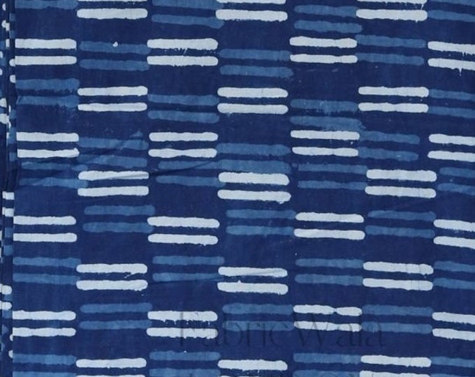Hand Block Print 100% Cotton Fabric FAB258