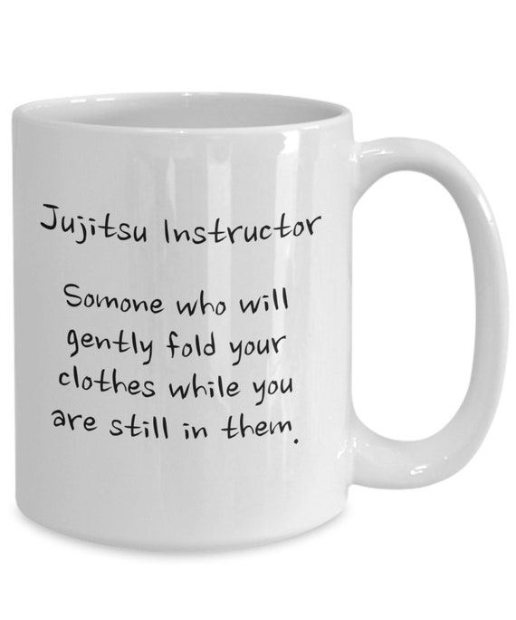 Jujitsu sensei gifts. Jujitsu instructor coffee mug. Jujitsu Etsy