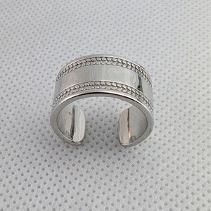 Chunky Silver Ring For Woman ,Adjustable Ring, Statement Ring ,Chunky Ring, Boho Open Band