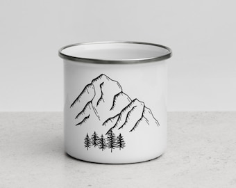 Mountain Scene Mug, Gift Mug, Coffee Cup