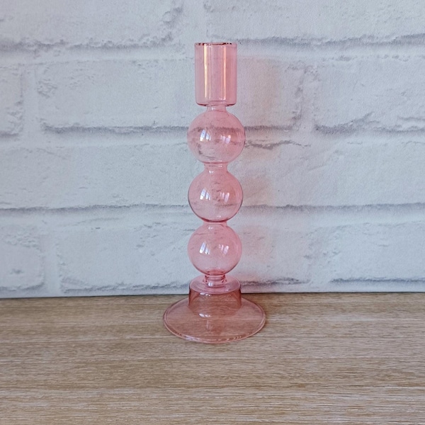 Pink Candle Holders Etsy