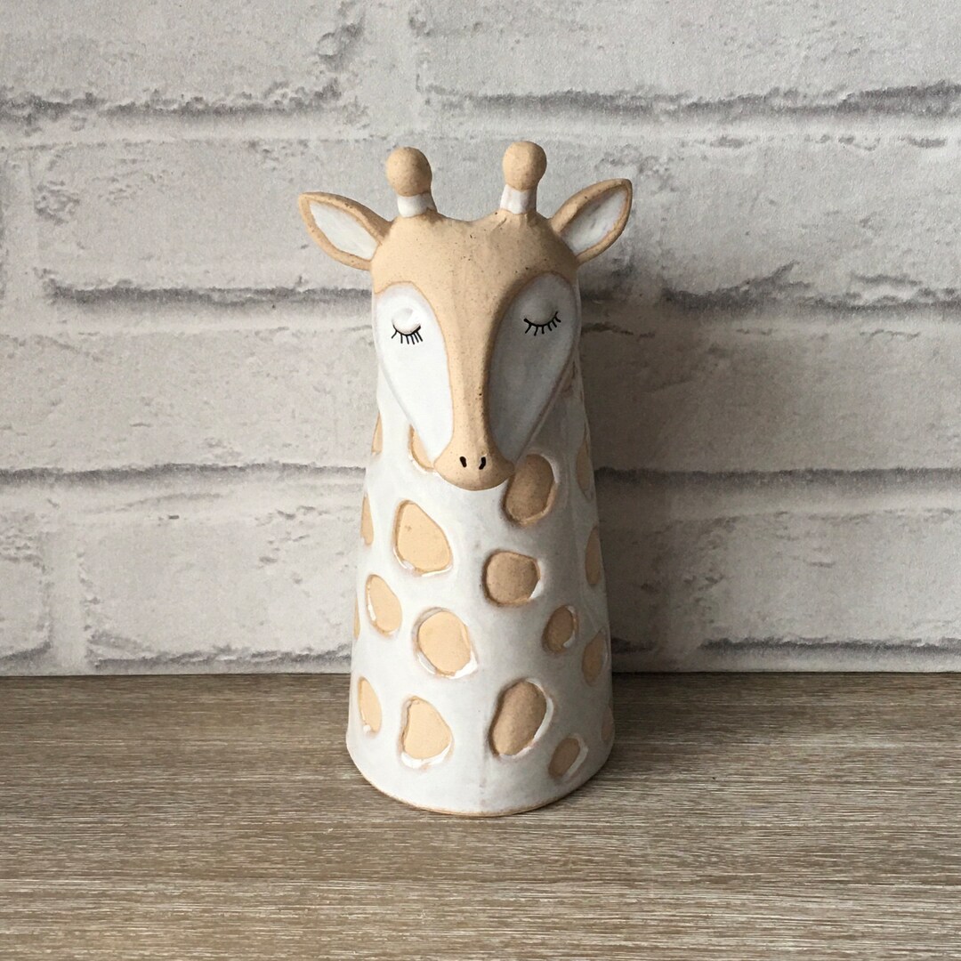 Cute Giraffe Vase Animal Vases Flower Vase Holder Home Etsy