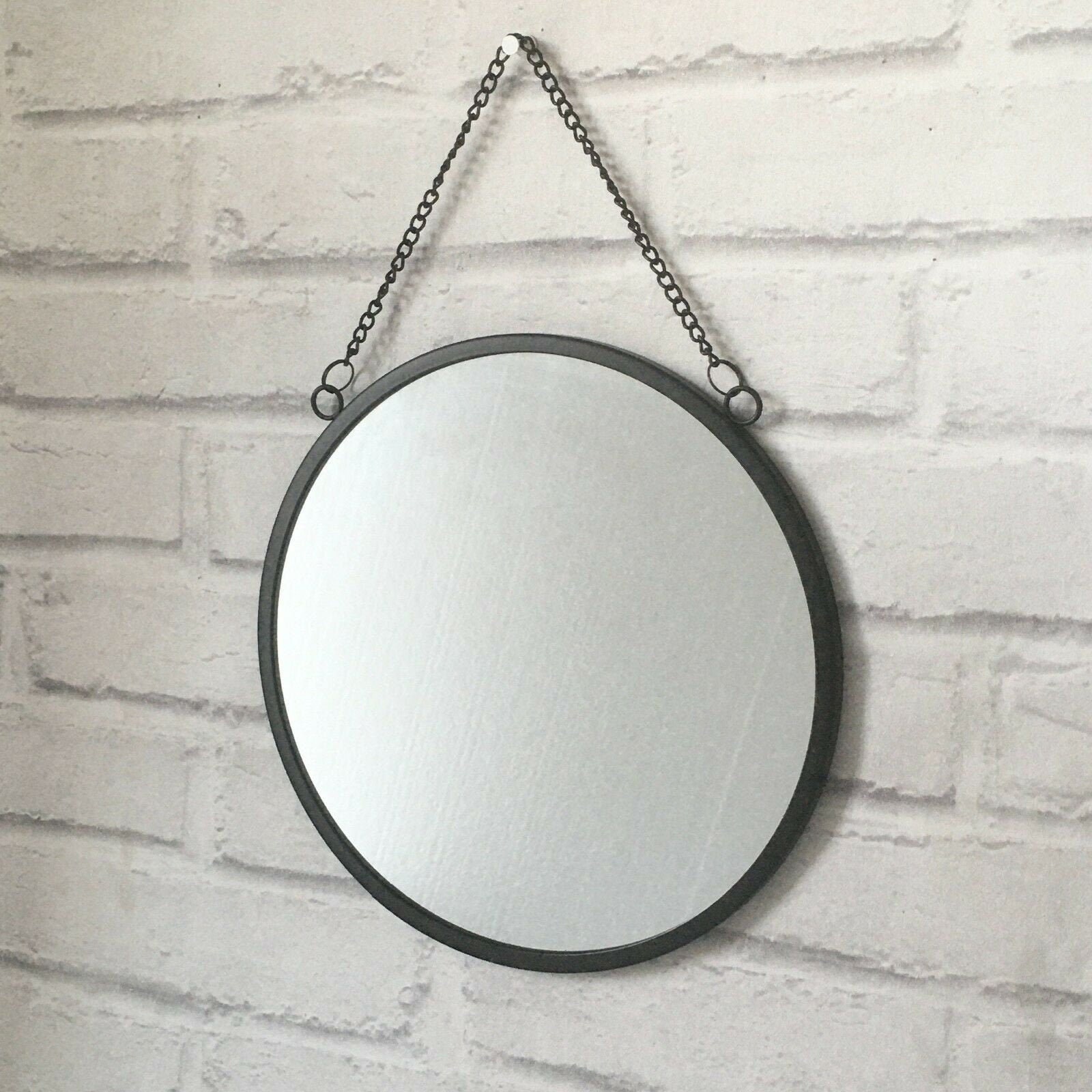 Round Mirror, Round Wall Hanging Mirror, Round Wooden Mirror, Round Wood  Mirror, Circular Mirrors, Round Mirrors, Round Mirror Frame, Wooden 