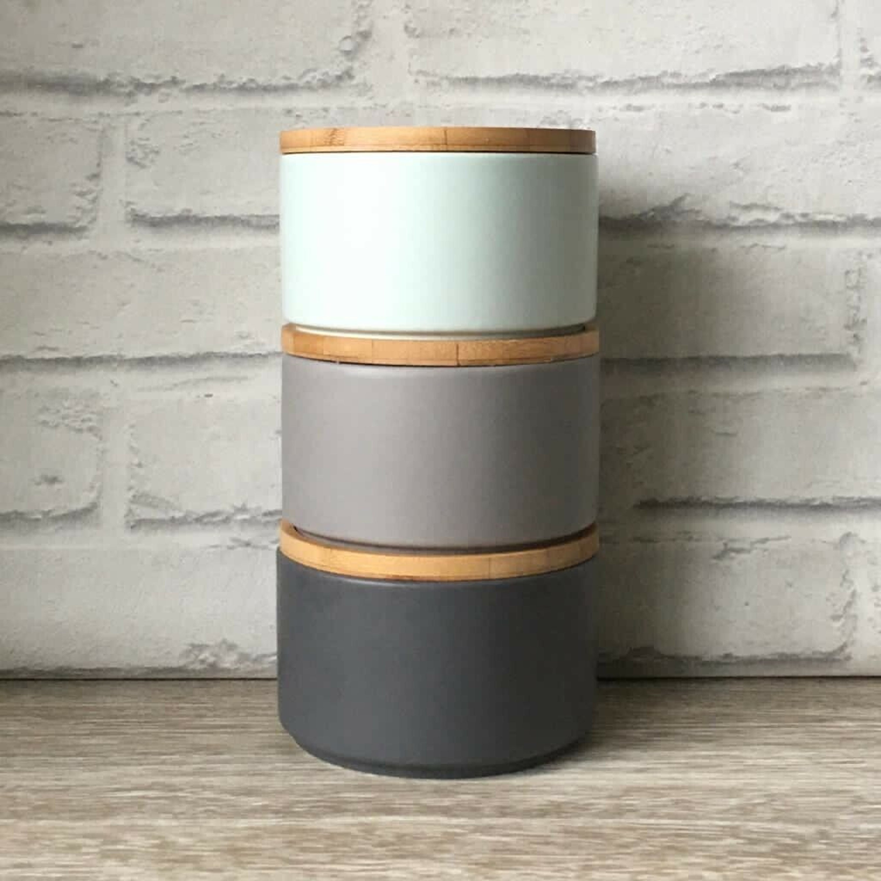 grey coffee jar