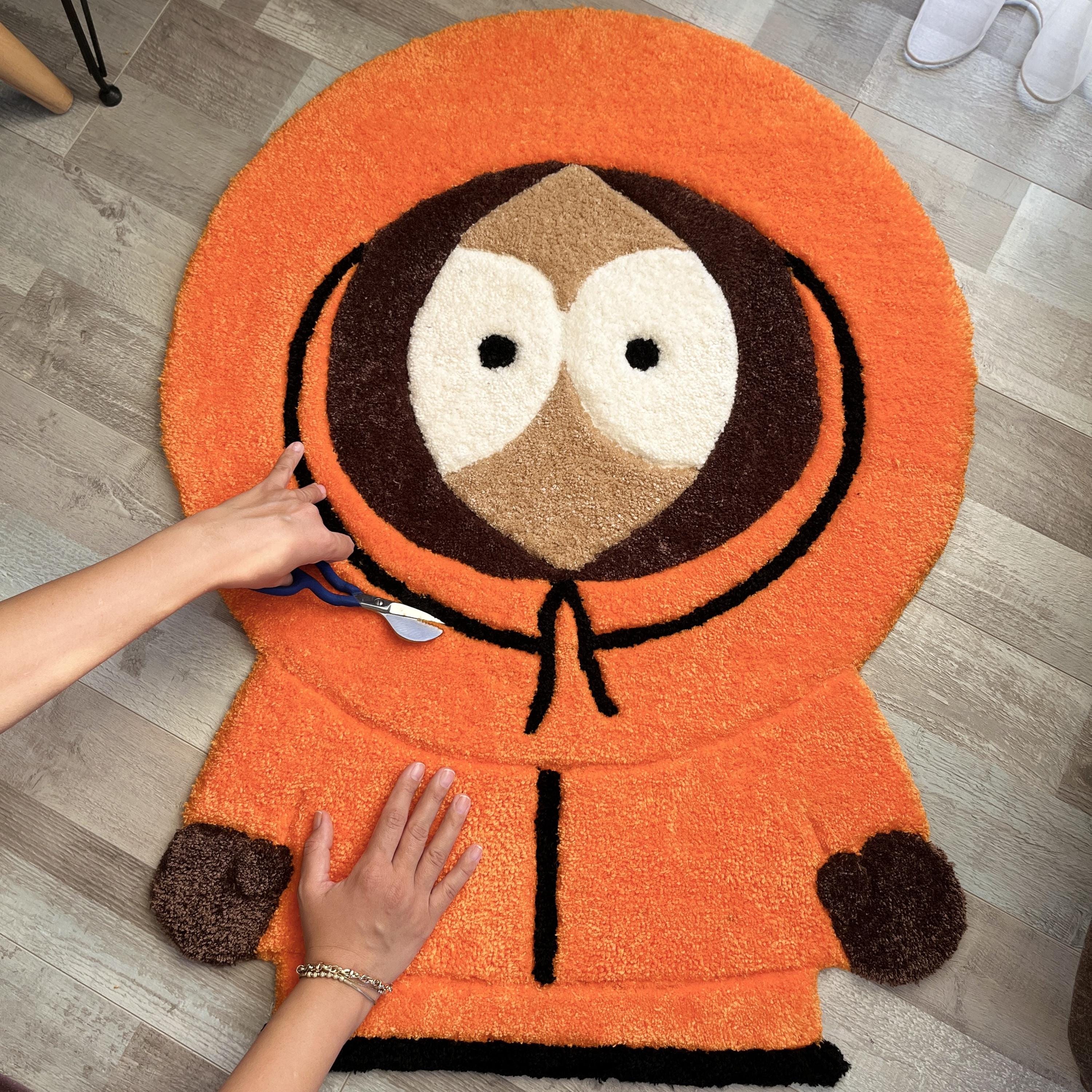 Esty Rugs Characters Orange Cartoon Character Tufted Rug: Fluffy and Soft Acrylic Bamboo ...