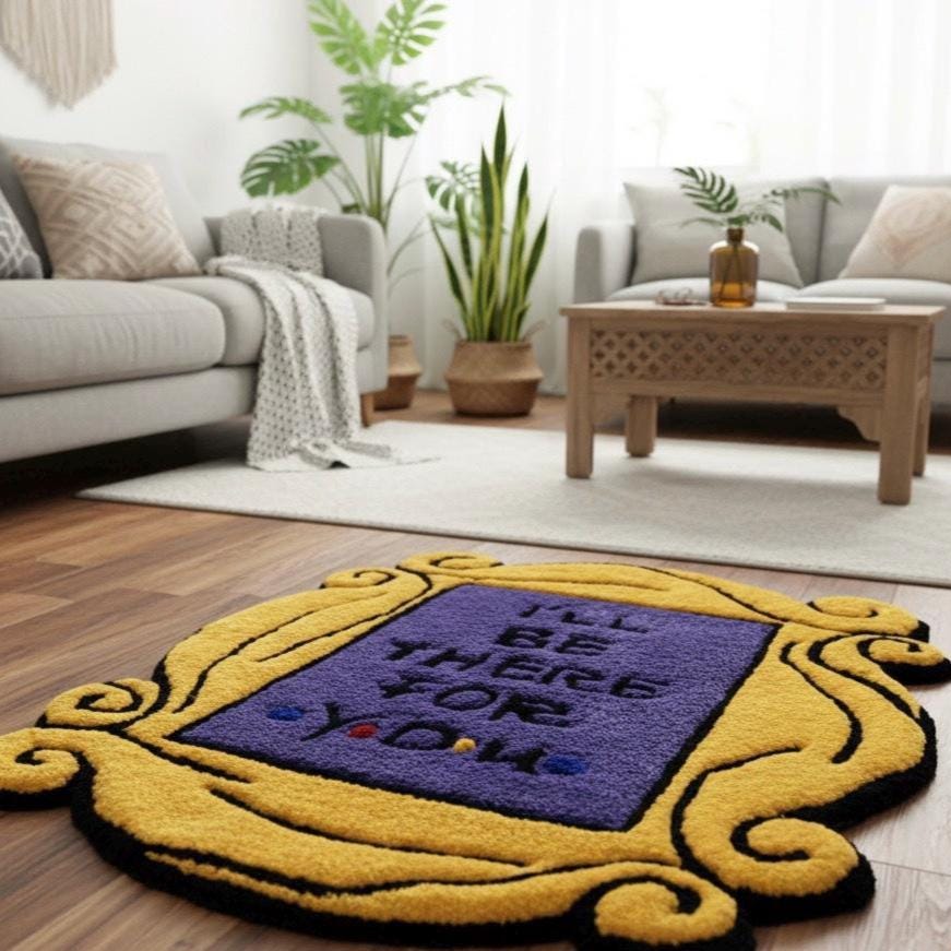Handmade Friends TV Show Rug: Monica's Peephole Frame Decor - Etsy