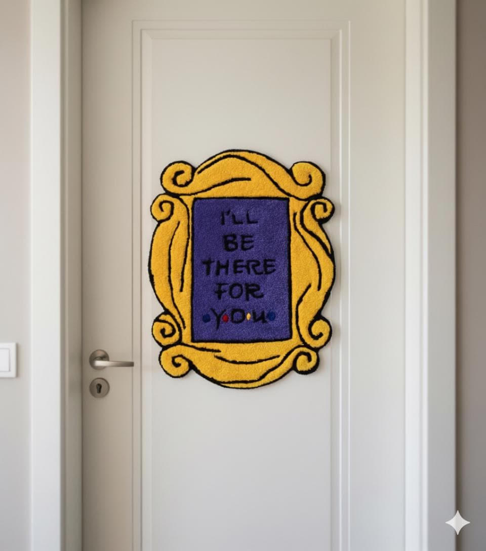Handmade Friends TV Show Rug: Monica's Peephole Frame Decor - Etsy
