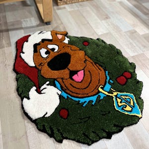 Funny Dog Tufted Rug / Handmade Rug, Fluffy & Soft, Dog Portrait, Handmade Gift, Pet Gift, Personalized Rug