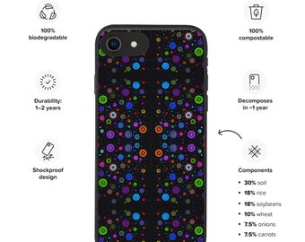 Space Dots Biodegradable phone case