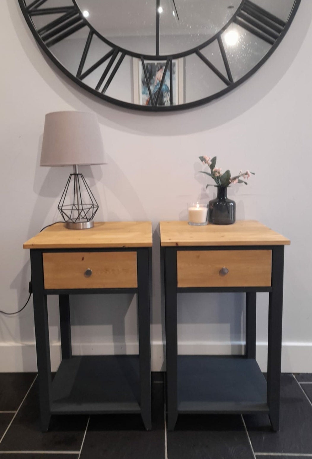 Hand Made Bedside Tables Etsy