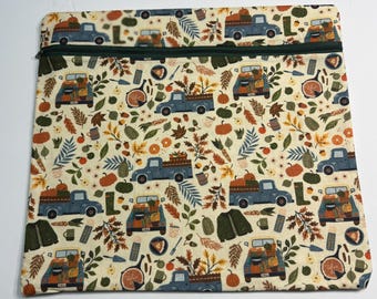 Large Project Bag - Harvest Truck with Pumpkins