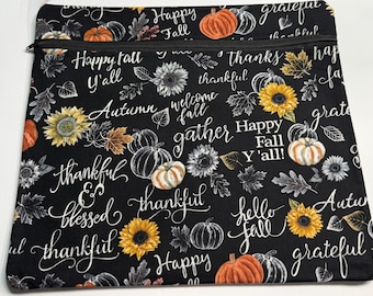 Large Project Bag - Hello Fall