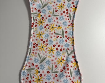 Girl Burp Clothes - Flowers