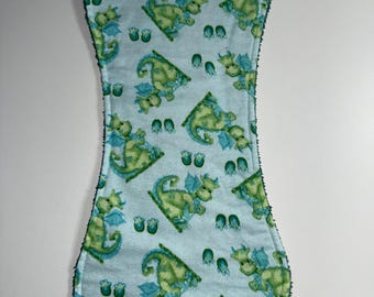 Boy Burp Clothes - Green Dragon