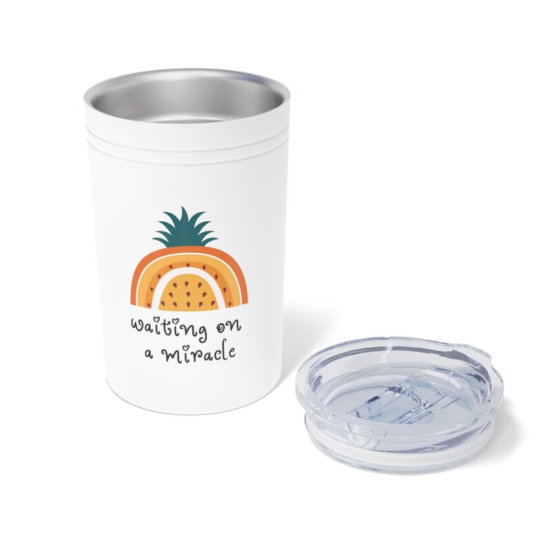 Pineapple Rainbow IVF Tumbler, 11 Oz. Infertility Warrior Gift IVF