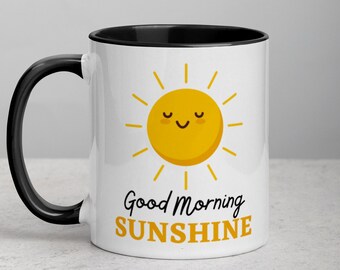 Good Morning Sunshine Mug, Cute Boyfriend Gift, Sunshine Coffee Mug, Girlfriend Gift, Best Friend Gift For Her, Husband Gift From Wife
