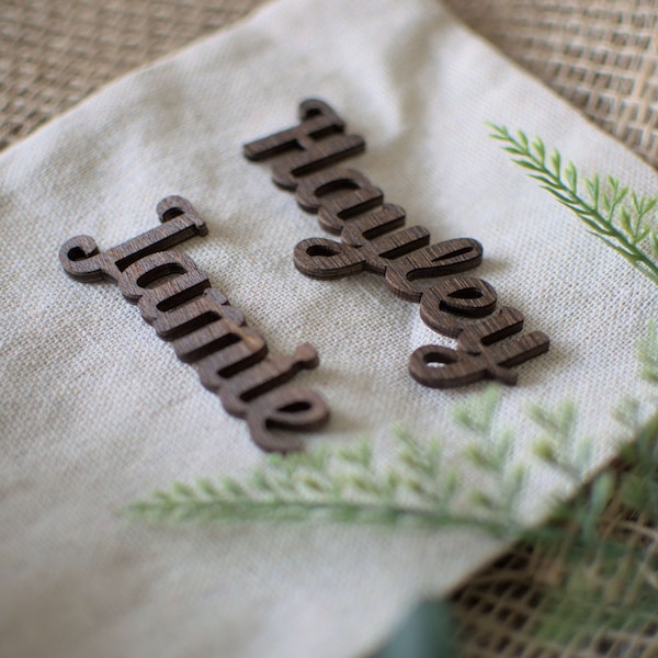 Laser Cut Place Names, Wedding Place Names, Wooden Place Names, Wedding Favours