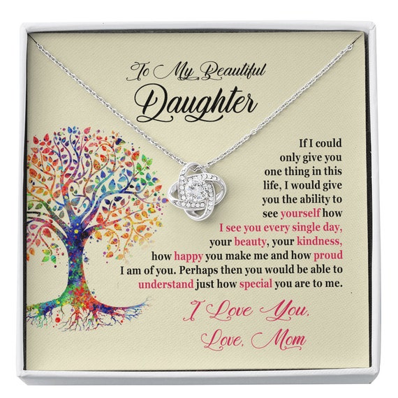 Necklace with 2024 personalized message