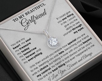 To My Beautiful Girlfriend, Girlfriend Necklace, Girlfriend Gift ...