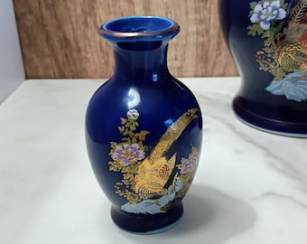 Japanese Cobalt Blue Mini Vase - Etsy