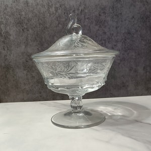 Fostoria Lidded Pedestal Candy Dish