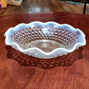 Anchor Hocking Blue Moonstone Glass Bowl