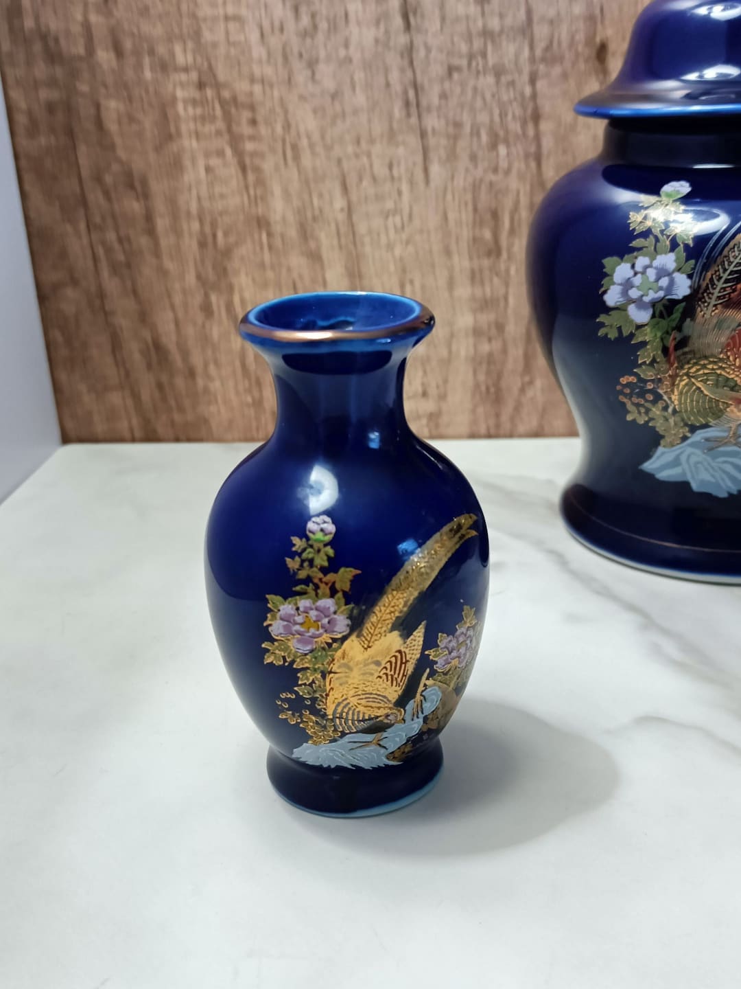 【美品】マイセン☆Cobalt Blue Trumpet Vase 美品】マイセン☆Cobalt Blue Trumpet Vase