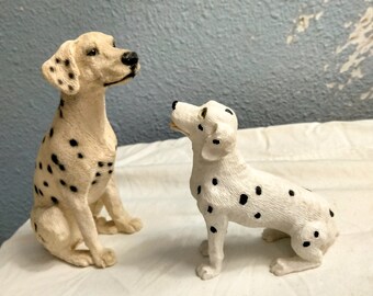 Dalmatian Vintage Dog Pair