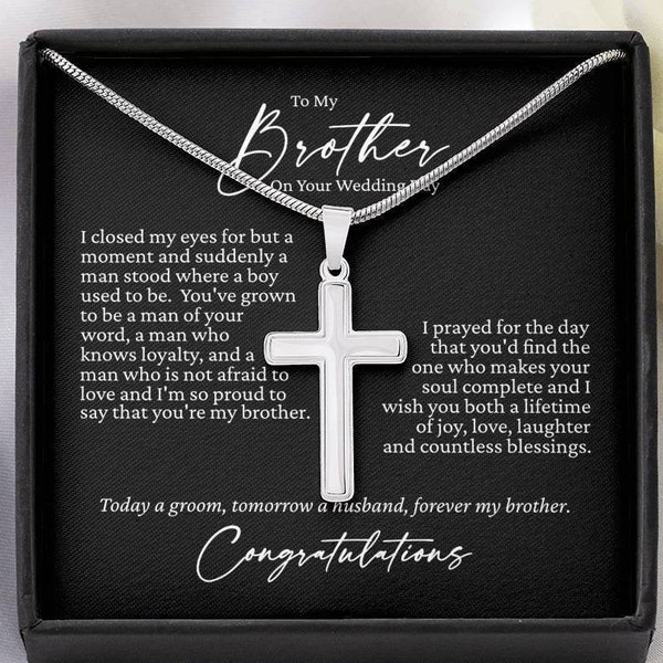 Wedding Day Gift To My Brother, Personalized Wedding Gift For Brother, Gift To Groom From Sister, Brother Wedding Gift From Sister