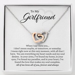 Girlfriend Gifts, Girlfriend Birthday Gift Ideas, 925 Sterling Silver  Infinity With Heart Necklace, Anniversary Valentines Day Present 94 