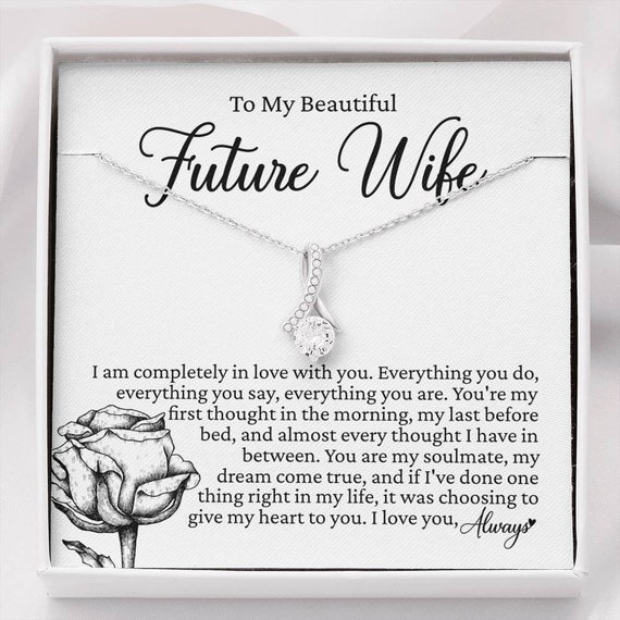 To My Future Wife Engagement Gift Gift for Fiancee Bride to Be