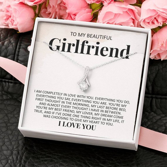  LilyCoty Gifts For Girlfriend, Anniversary Birthday Gifts For  Her, Romantic Girlfriend Gifts, Fiance Gifts For Her, Apology Gifts For  Her, Cool Birthday Gifts For Girlfriend, Message And Necklace Giftbox:  Clothing, Shoes