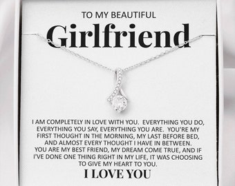 To My Beautiful Girlfriend, Girlfriend Birthday Gift, Anniversary Gifts For Girlfriend, Couple Gifts, Girlfriend Necklace
