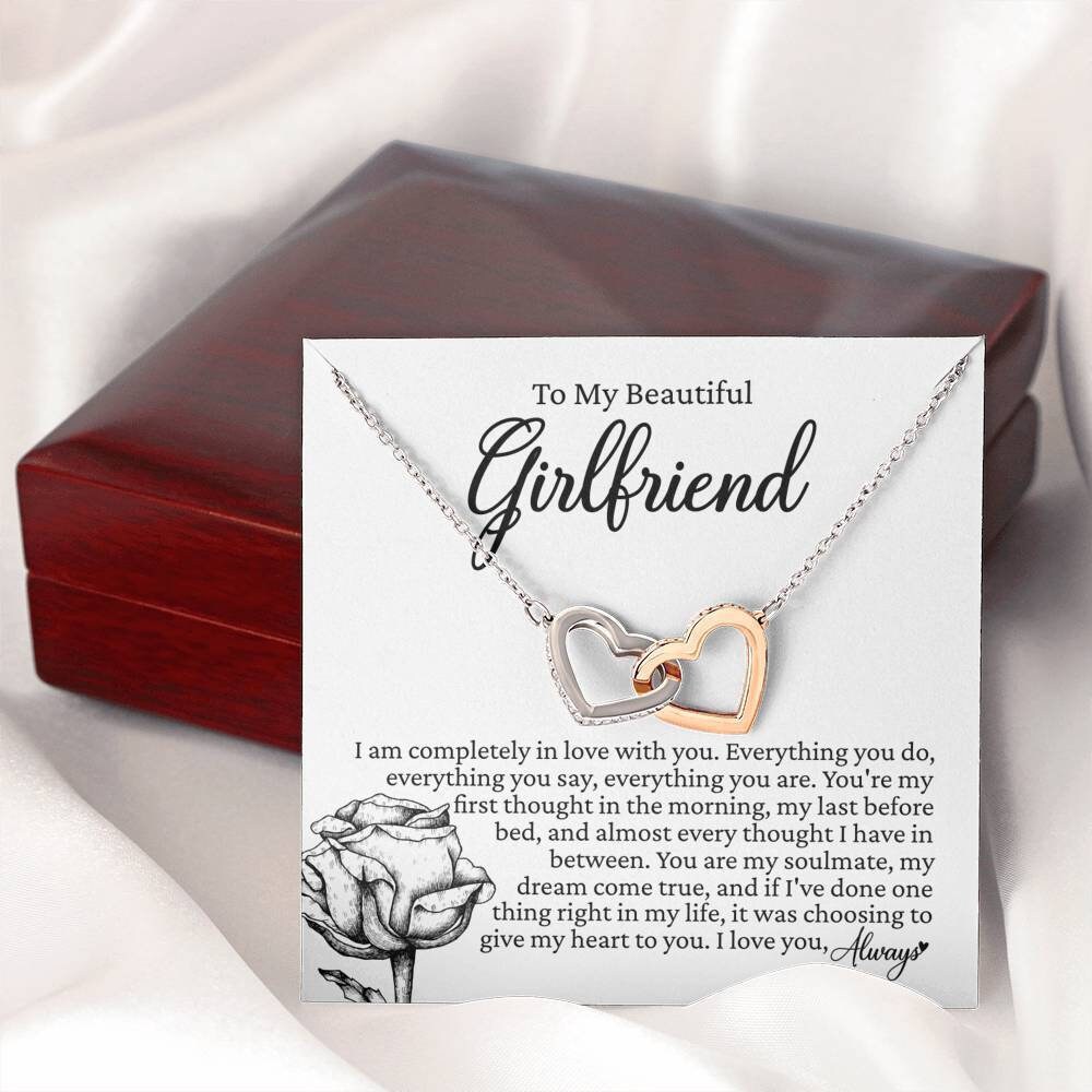 To My Beautiful Girlfriend Girlfriend Necklace Girlfriend - Etsy