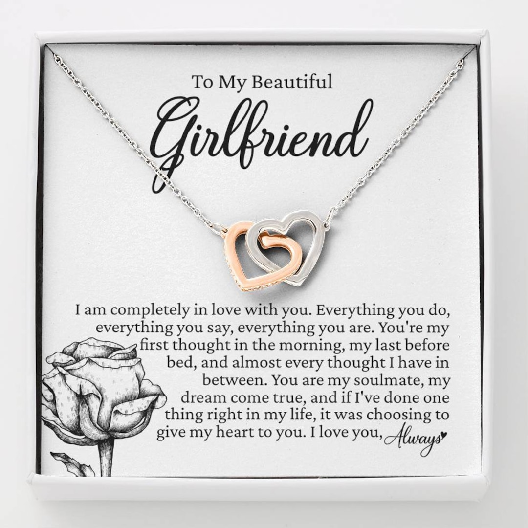 To My Beautiful Girlfriend, Girlfriend Necklace, Girlfriend Gift ...