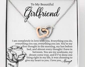 To My Beautiful Girlfriend, Girlfriend Necklace, Girlfriend Gift, Birthday Gift For Girlfriend, Anniversary Gifts, Girlfriend Jewelry