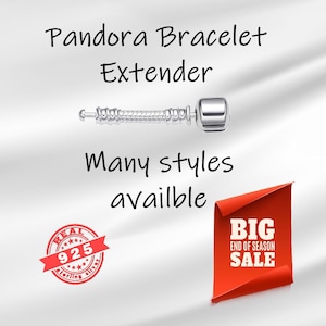 Pandora Bracelet Extension Chain, Silver Extender, Birthday Gift Jewellery, Chain for Bracelet, European Bracelet Pandora Extender