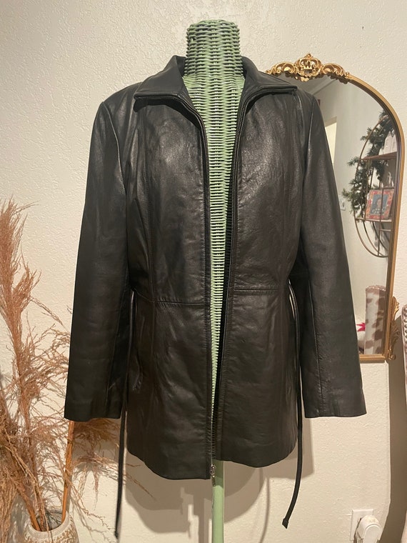 Vintage 90s leather jacket - Gem