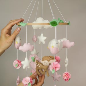 Forest Crib Mobile Bird Crib Mobile Mobile For Nursery Newborn Mobile Felt Mobile Baby Baby Shower Gift Baby Girl Gift Cot Mobile Hanging