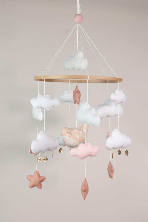 Baby Mobile Baby Crib Mobile Whale Baby Mobile Girl Nautical