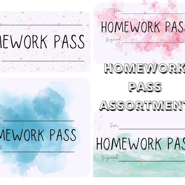 valentine no homework pass Colourful homework pass, Coupon for no homework, kid reward card, homework pass, classroom behaviour management, teaching strategies