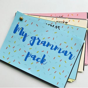 Mein Grammar Pack, Grammar Lernkarten, Lerngrammatik, Schülerressource, Lerngrammatik, Visuelle Lernhilfe, Moderne Klassenzimmerressourcen