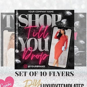 Fashion Store Flyers Vol. 1 - Fashion Template, Fashion Boutique, Store Flyers, Boutique Templates, Online Store Flyer, Shop Now Flyer