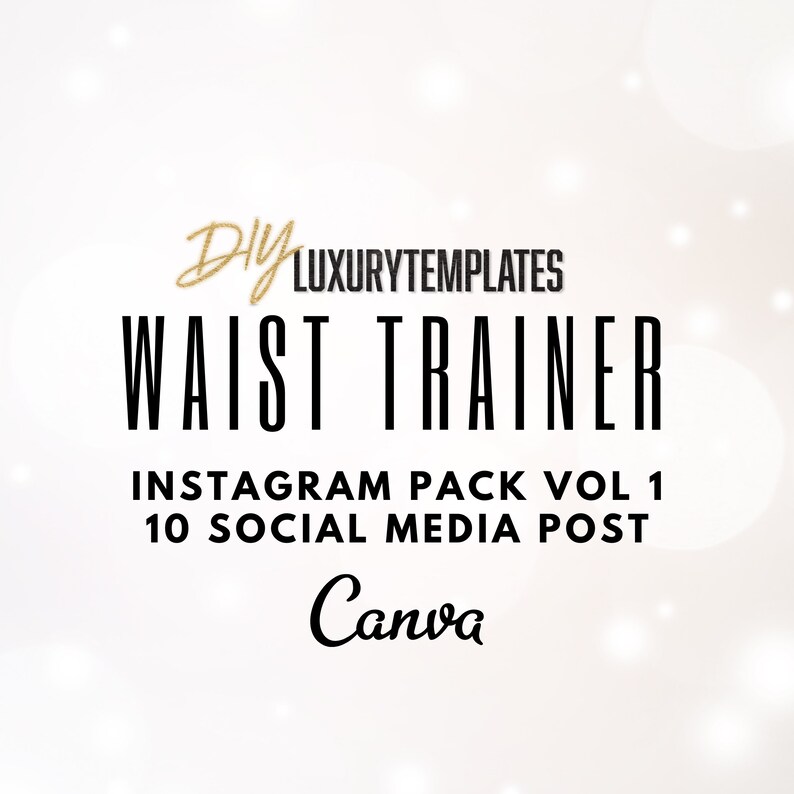 Waist Trainer Flyers Vol. 1 Waist Trainer Flyers DIY Etsy
