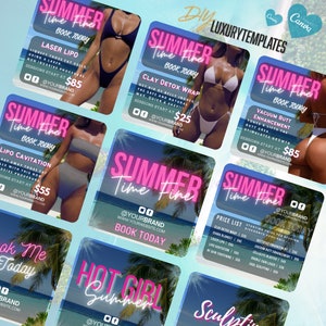 Body Sculpting-bundel Vol. 2.1 - Instagram-sjabloon voor lichaamscontouren, flyer voor lichaamssculpturen, flyer voor lichaamscontouren, lichaamscontour